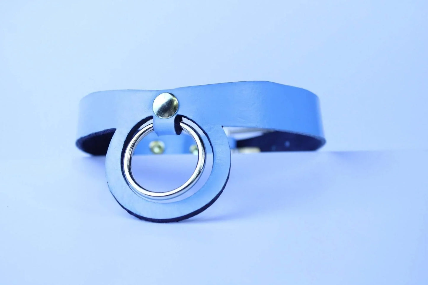 Pastel Blue BDSM Collar BDSM Submissive Jewelry Petplay Accessory - Happytoys Sexshop: online sex shop for Feeling Happy & Easy 😊 - Discreet geleverd