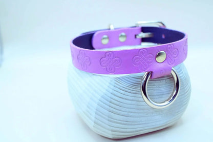 Pink Leather O-ring Choker Collar for Pet Play - Happytoys Sexshop: online sex shop for Feeling Happy & Easy 😊 - Discreet geleverd