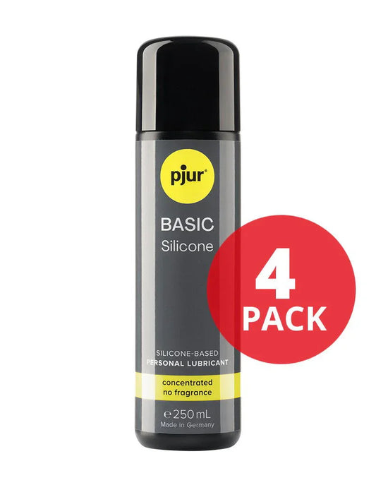 pjur - Basic - Glijmiddel op siliconenbasis - 250 ml (4 stuks) - Happytoys Sexshop: Toys for Feeling Happy & Easy 😊 - Discreet geleverd