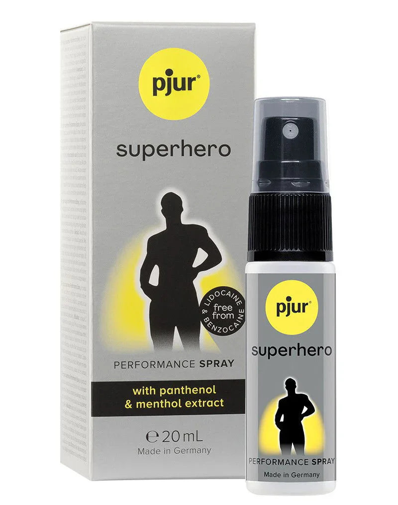 pjur - Superhero Performance Spray - 20 ml - Happytoys Sexshop: Toys for Feeling Happy & Easy 😊 - Discreet geleverd