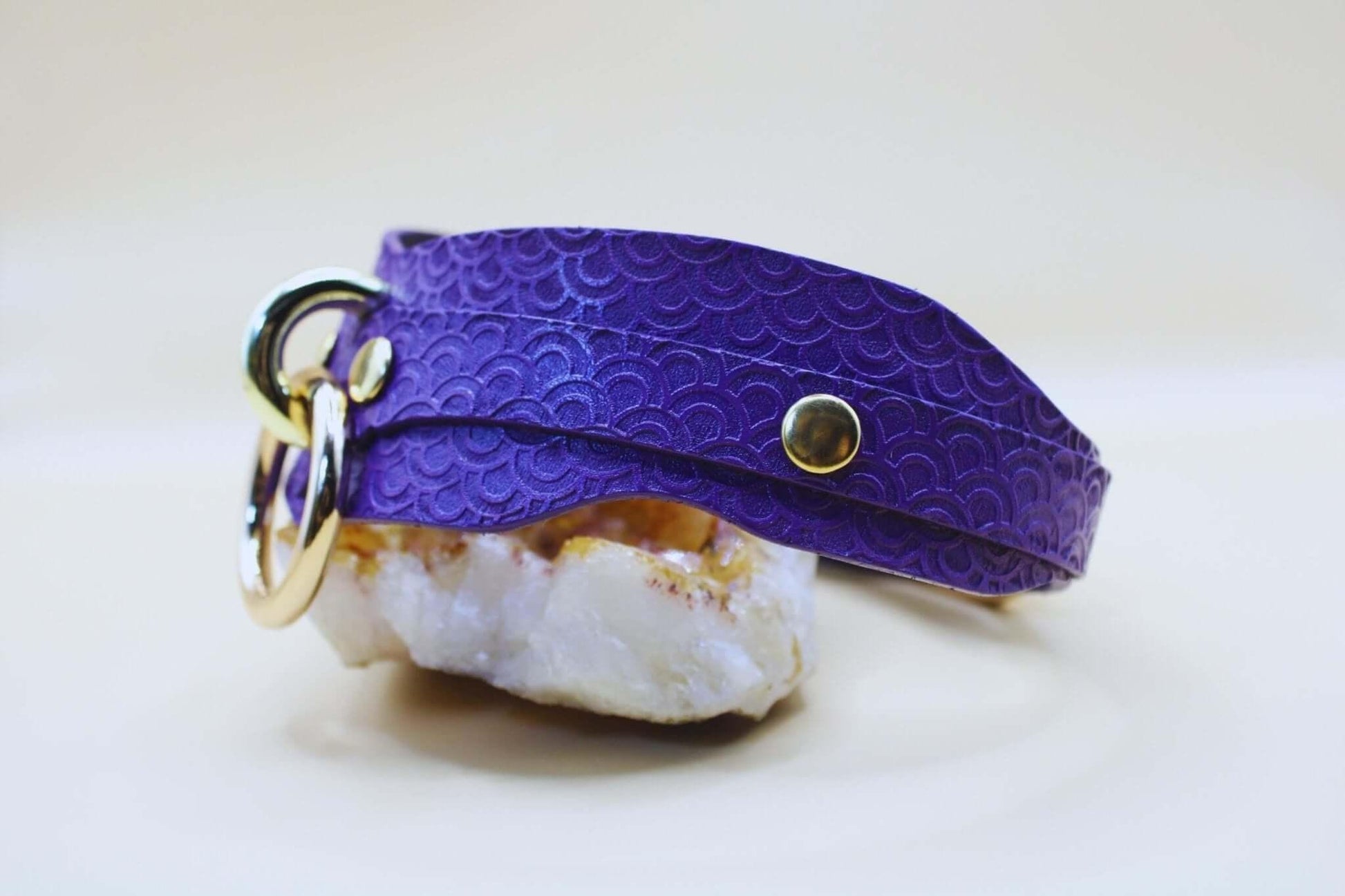 Submissive Collar Purple Petplay Collar with D-Ring - Happytoys Sexshop: online sex shop for Feeling Happy & Easy 😊 - Discreet geleverd