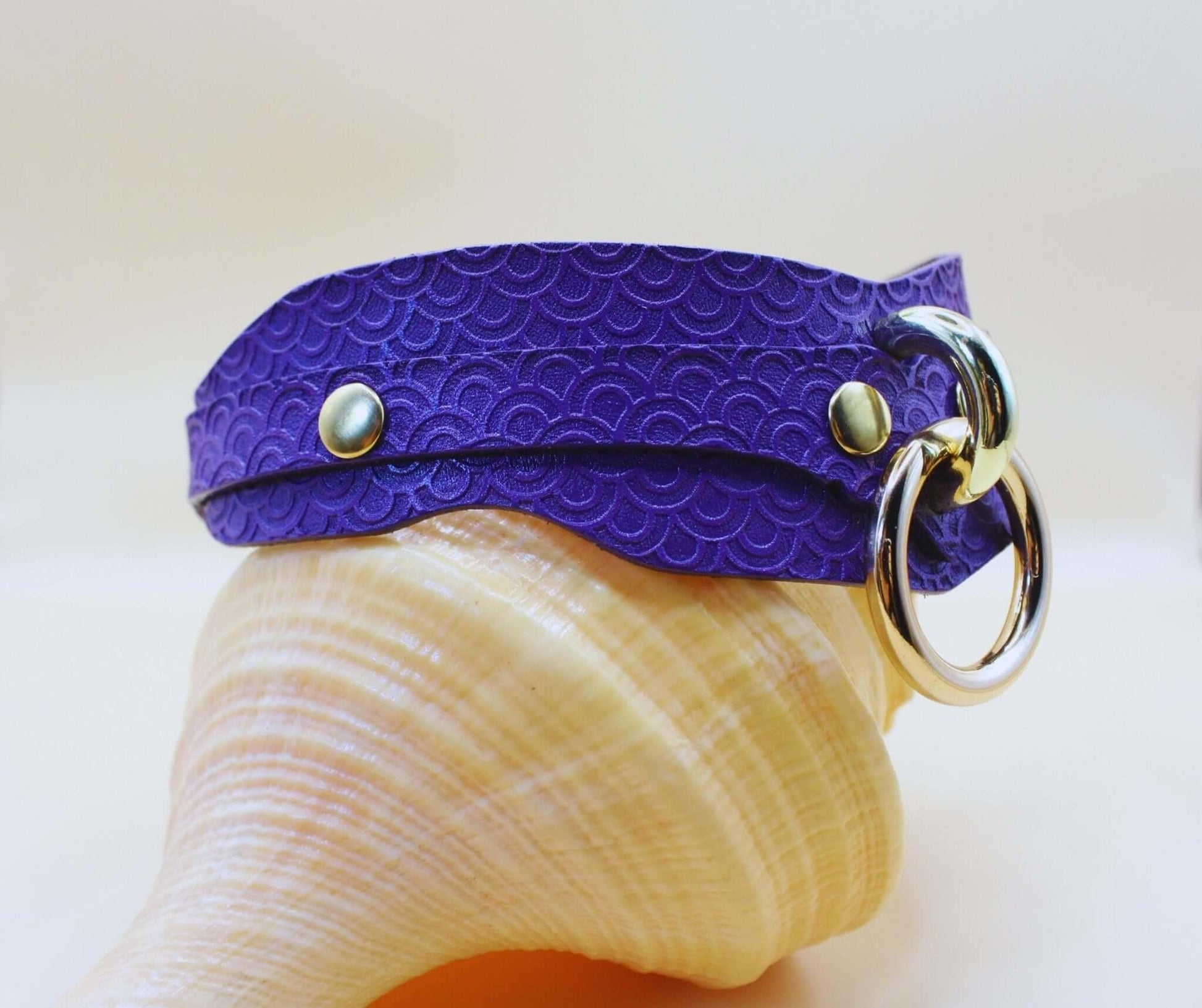 Submissive Collar Purple Petplay Collar with D-Ring - Happytoys Sexshop: online sex shop for Feeling Happy & Easy 😊 - Discreet geleverd