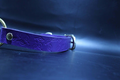 Day Collar Purple BDSM Collar with Brass Ring Elegant Slave Collar - Happytoys Sexshop: online sex shop for Feeling Happy & Easy 😊 - Discreet geleverd