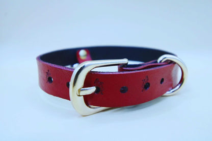 Red BDSM Collar Handmade Devil Sub Jewelry for Unique Style - Happytoys Sexshop: online sex shop for Feeling Happy & Easy 😊 - Discreet geleverd