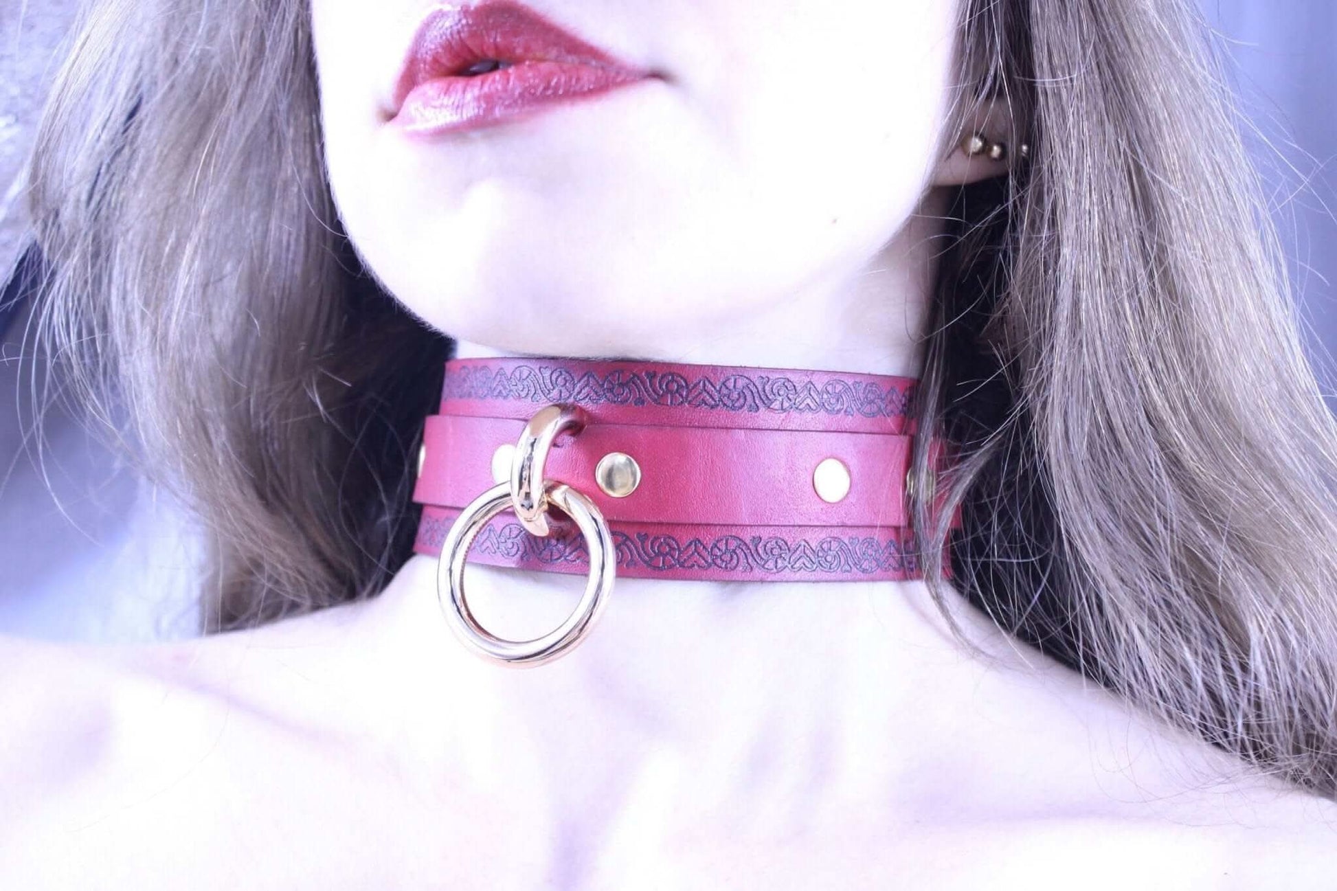 Slave Collar with O-Ring Jewelry for Submissives - Happytoys Sexshop: online sex shop for Feeling Happy & Easy 😊 - Discreet geleverd