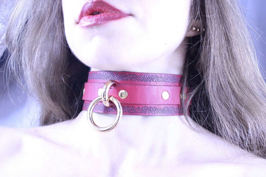Slave Collar with O-Ring Jewelry for Submissives - Happytoys Sexshop: online sex shop for Feeling Happy & Easy 😊 - Discreet geleverd