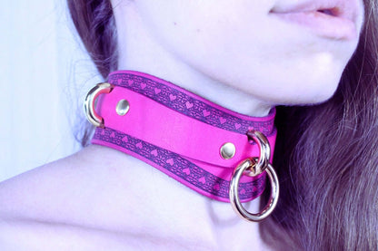 Heart BDSM Collar Sub Collar for BDSM and Petplay