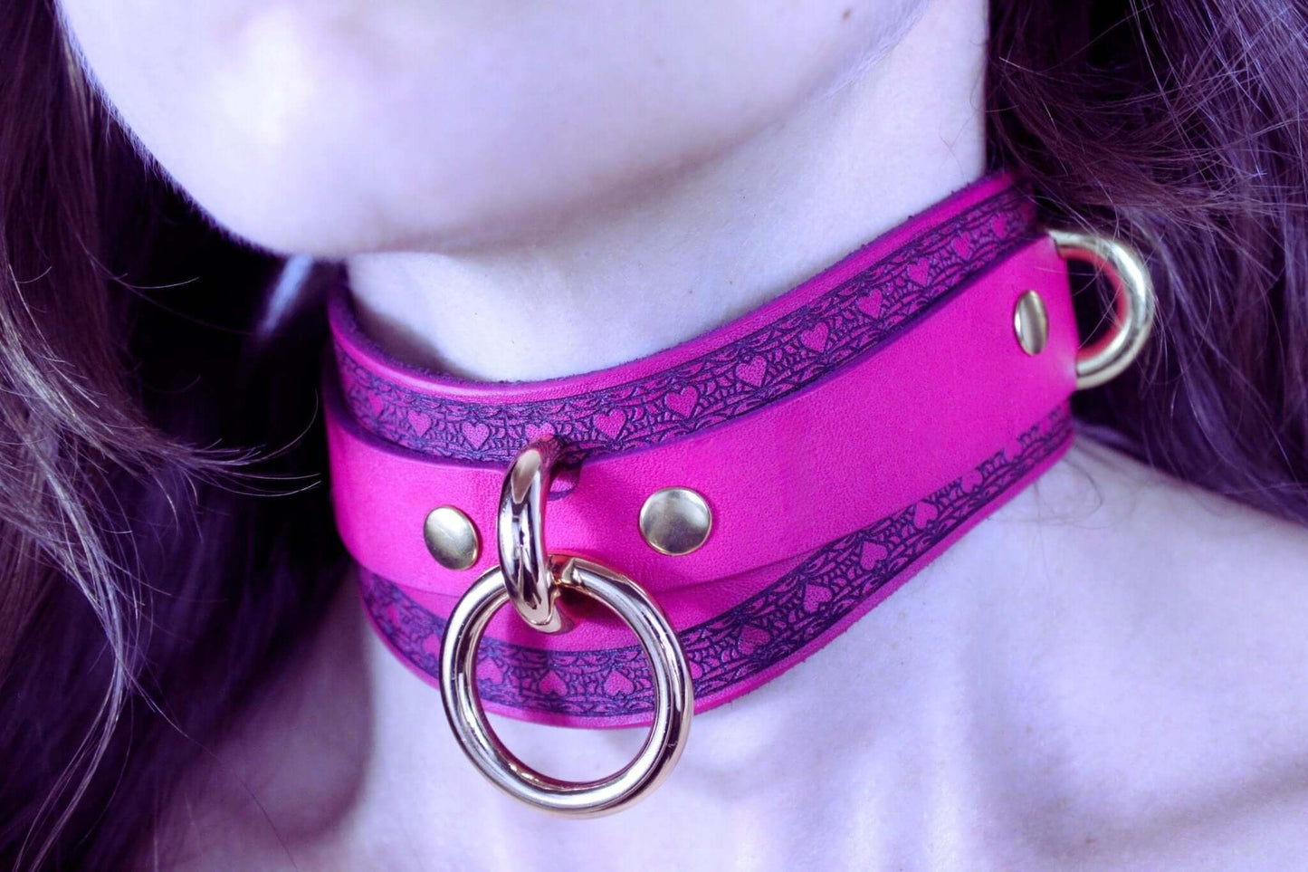 Heart BDSM Collar Sub Collar for BDSM and Petplay