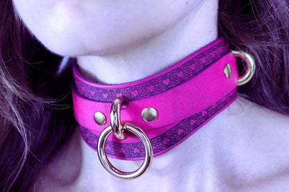Heart BDSM Collar Sub Collar for BDSM and Petplay