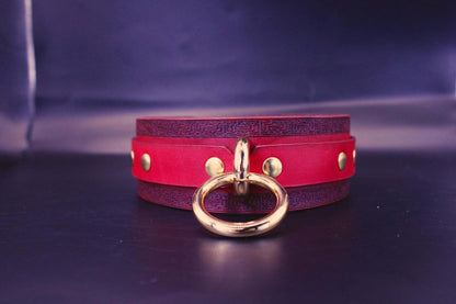 Handmade Leather BDSM Collar Discreet BDSM Day Collar for Submissives - Happytoys Sexshop: online sex shop for Feeling Happy & Easy 😊 - Discreet geleverd