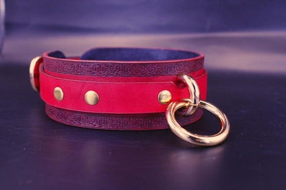Handmade Leather BDSM Collar Discreet BDSM Day Collar for Submissives - Happytoys Sexshop: online sex shop for Feeling Happy & Easy 😊 - Discreet geleverd