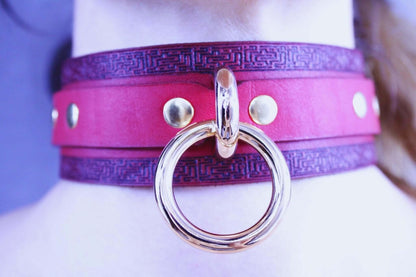 Handmade Leather BDSM Collar Discreet BDSM Day Collar for Submissives - Happytoys Sexshop: online sex shop for Feeling Happy & Easy 😊 - Discreet geleverd