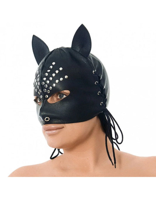 Rimba - Masker met oren, versierd met nieten - Happytoys Sexshop: Toys for Feeling Happy & Easy 😊 - Discreet geleverd