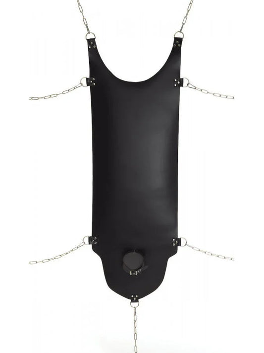 Rimba - Sling / Hangmat met vaste halsband en D-Ringen. (zonder ketting) - Happytoys Sexshop: Toys for Feeling Happy & Easy 😊 - Discreet geleverd