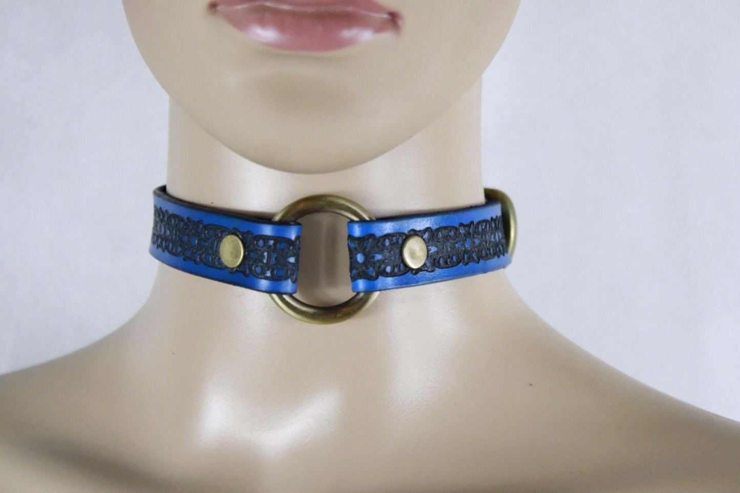 Day Collar Floral Pattern BDSM Collar  Elegant Submissive Daywear