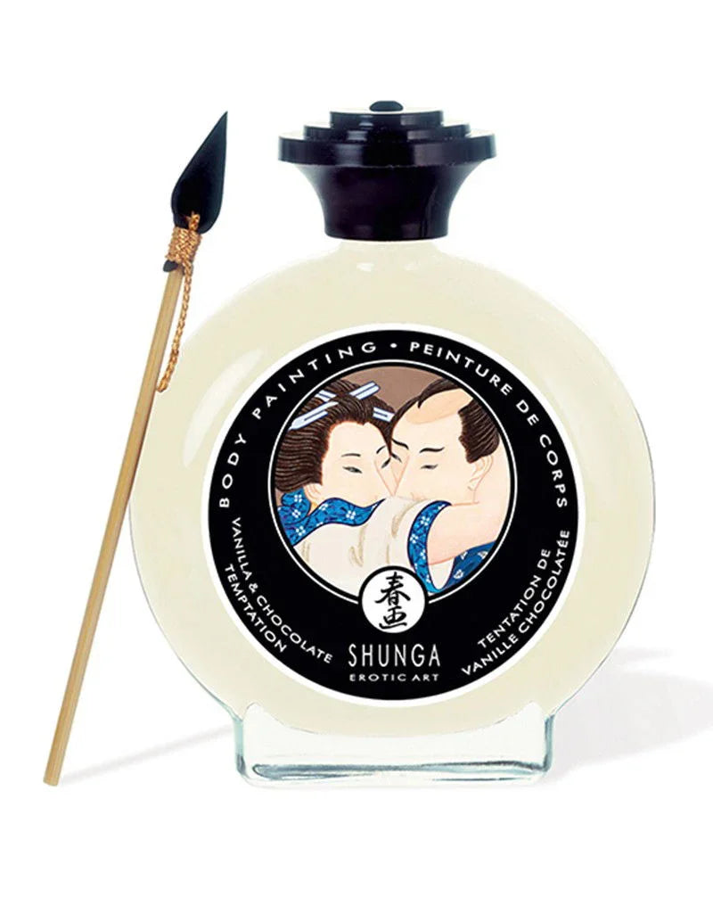 Shunga - Lichaamsverf - Vanilla & Chocolate Temptation - 100 ml - Happytoys Sexshop: Toys for Feeling Happy & Easy 😊 - Discreet geleverd