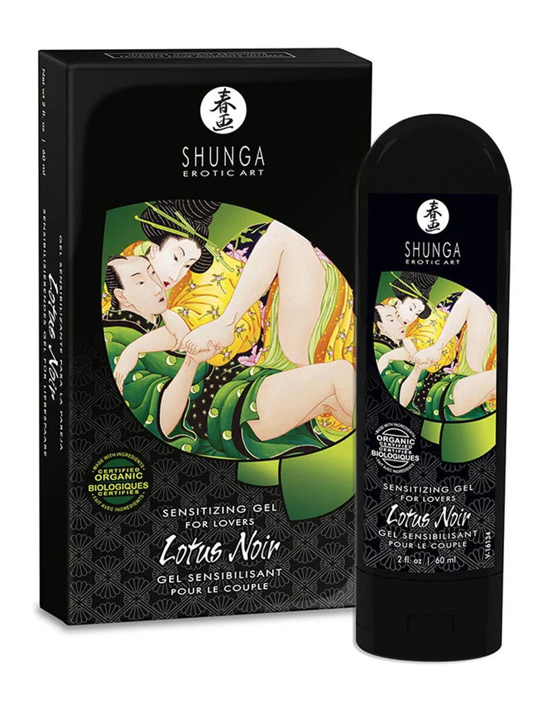 Shunga - Lotus Noir - Sensibiliserende gel voor Geliefden - 60 ml - Happytoys Sexshop: Toys for Feeling Happy & Easy 😊 - Discreet geleverd