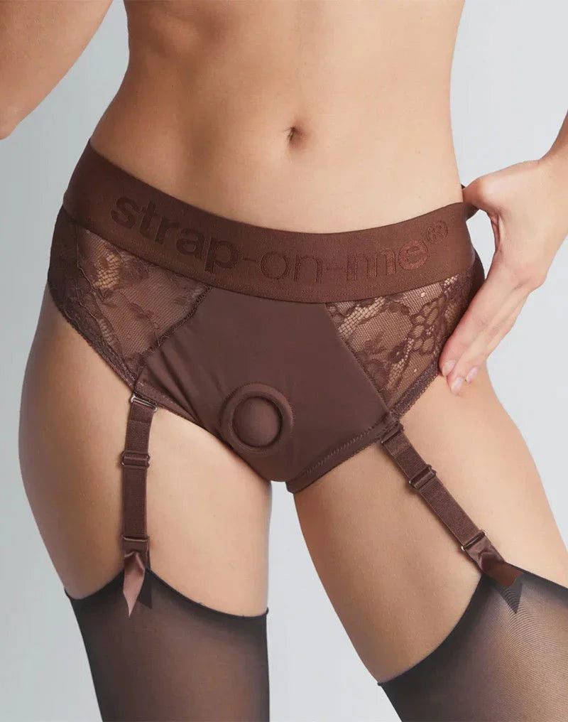 Strap-On-Me - Harness Diva - Strap-On Harnas - Bruin - Happytoys Sexshop: Toys for Feeling Happy & Easy 😊 - Discreet geleverd