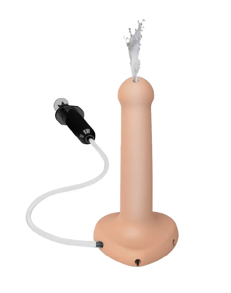 Strap-On-Me - Squirting Cum Dildo Maat S - Nude - Happytoys Sexshop: Toys for Feeling Happy & Easy 😊 - Discreet geleverd