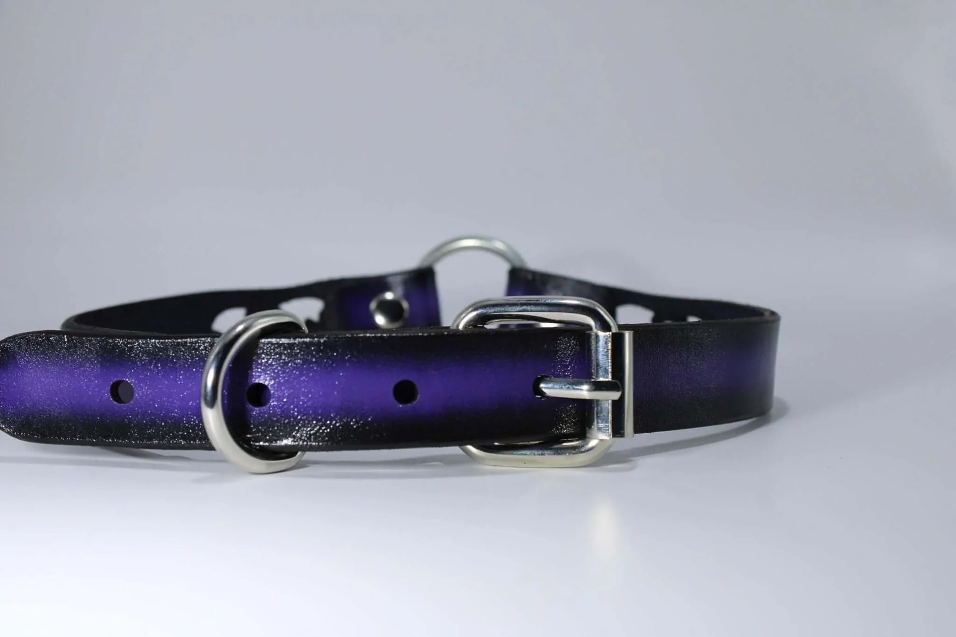 Gothic Bat BDSM Collar Leather Choker With O Ring - Happytoys Sexshop: online sex shop for Feeling Happy & Easy 😊 - Discreet geleverd