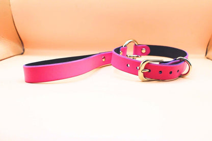 Leather Choker Elegant Pink Leather Collar Necklace - Happytoys Sexshop: online sex shop for Feeling Happy & Easy 😊 - Discreet geleverd