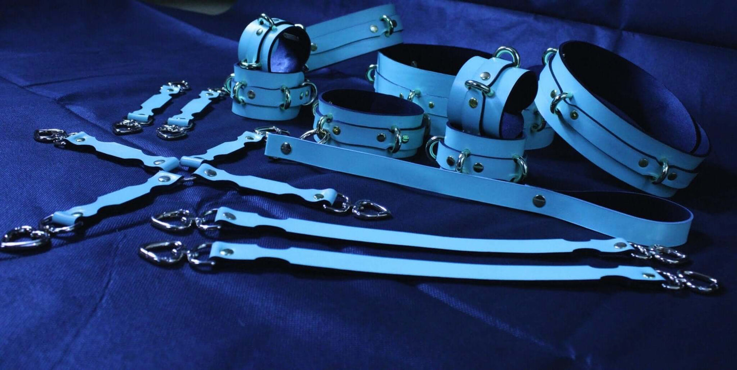 Bondage Gear Italian Leather Ultimate BDSM Gear Set