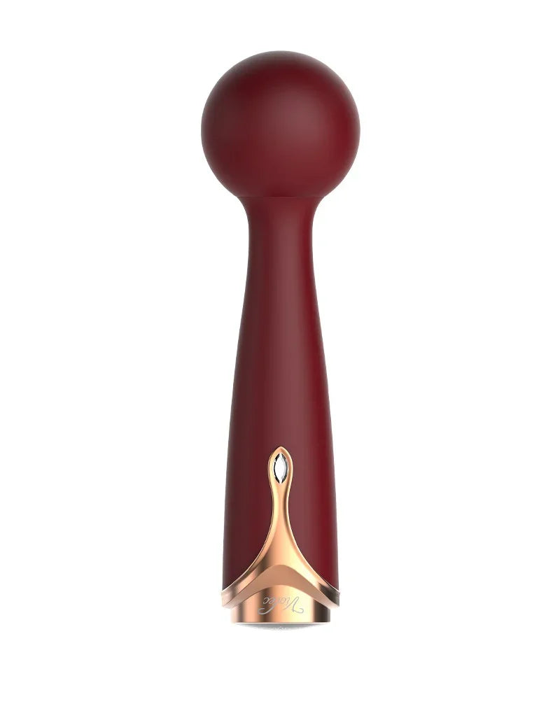 Viotec - Firelick - Mini Wand Vibrator - Goud & Wijnrood - Happytoys Sexshop: Toys for Feeling Happy & Easy 😊 - Discreet geleverd