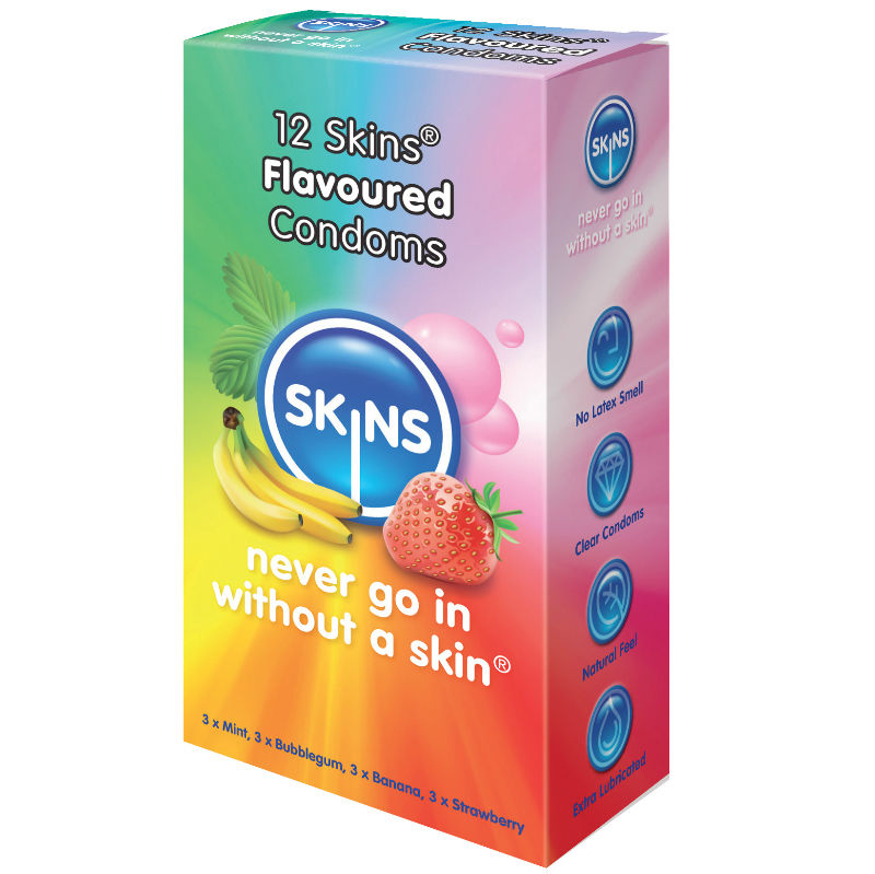 SKINS - CONDOM FLAVOURS 12 PACK